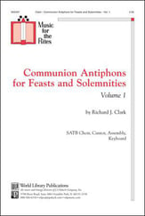 Communion Antiphons For Feast And Solmnities: Volume 1 SATB choral sheet music cover